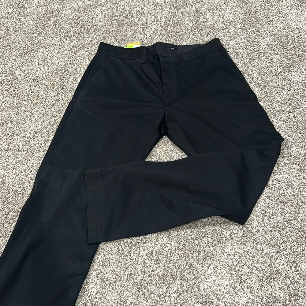 New with Tags- men’s JCrew slim black pants 32x30